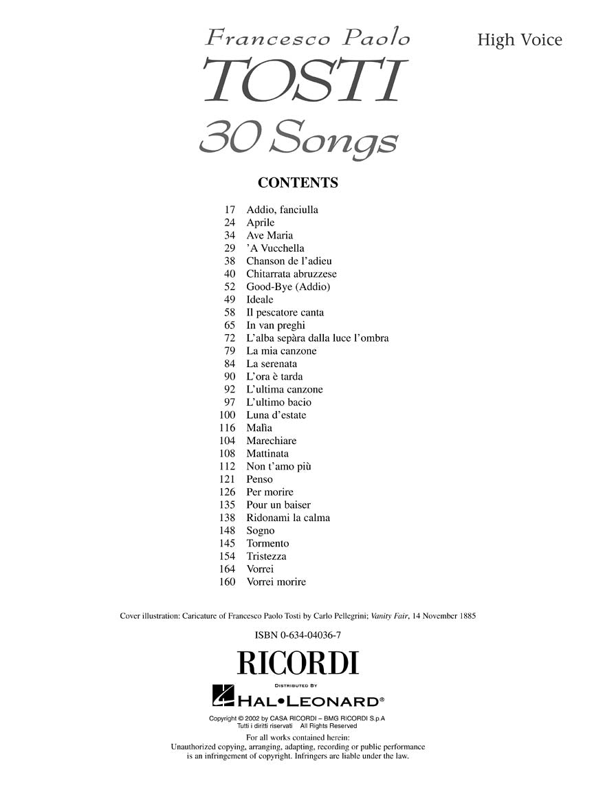 Tosti: 30 Songs