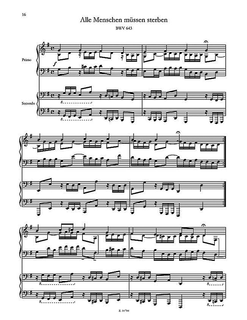 Kurtág: 7 Bach Chorales (arr. for piano 4-hands)