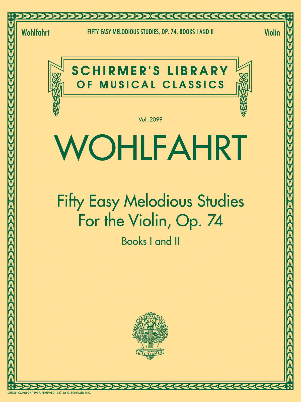 Wohlfahrt: 50 Studies, Op. 74