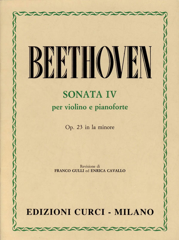 Beethoven: Violin Sonata in A Minor, Op. 23