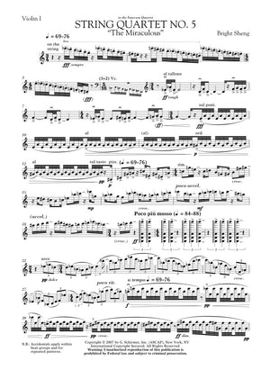 Sheng: String Quartet No. 5