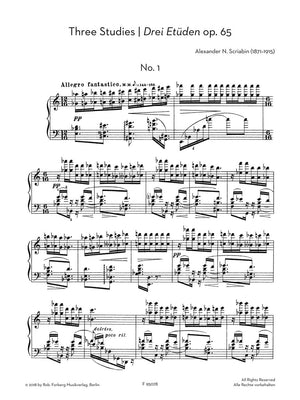 Scriabin: 3 Études, Op. 65