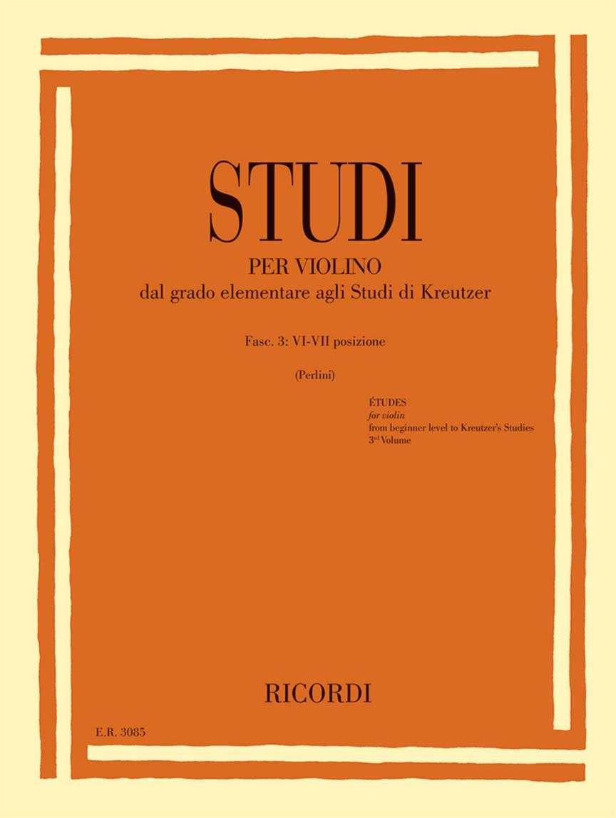 Studies for Violin - Volume 3