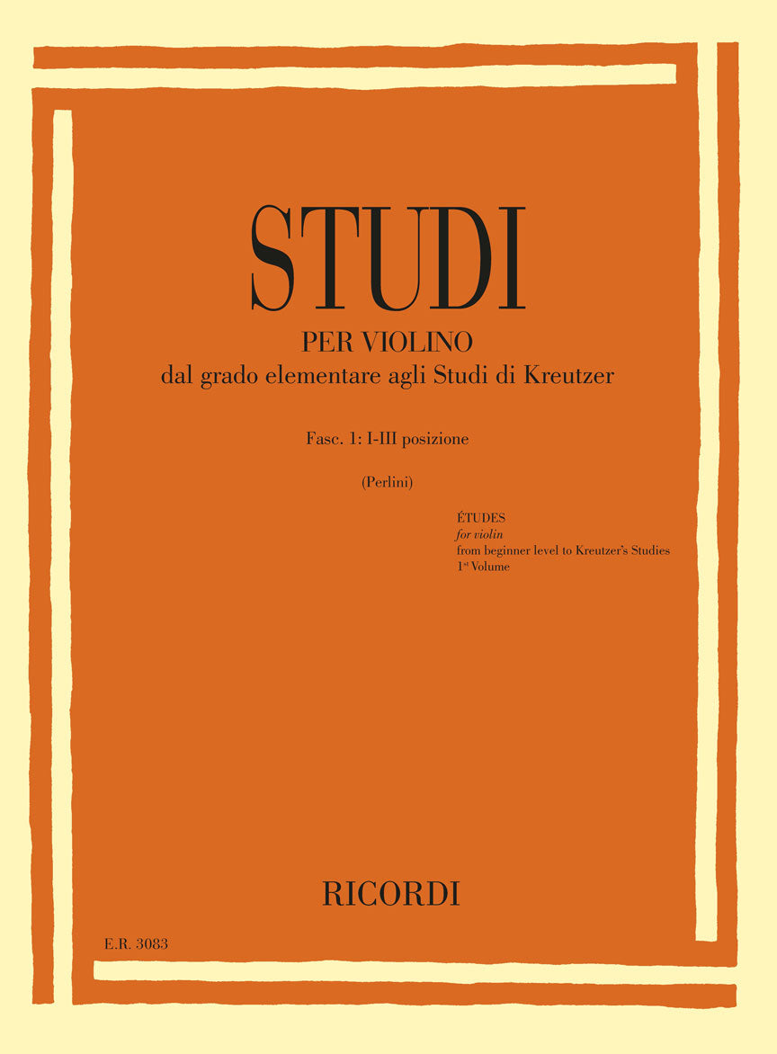 Studies for Violin - Volume 1
