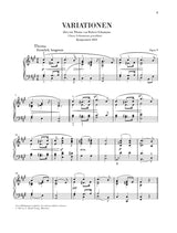 Brahms: Schumann Variations, Op. 9
