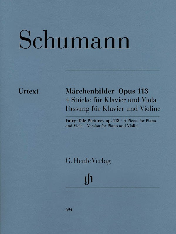 Schumann: Märchenbilder, Op. 113 (arr. for violin & piano)