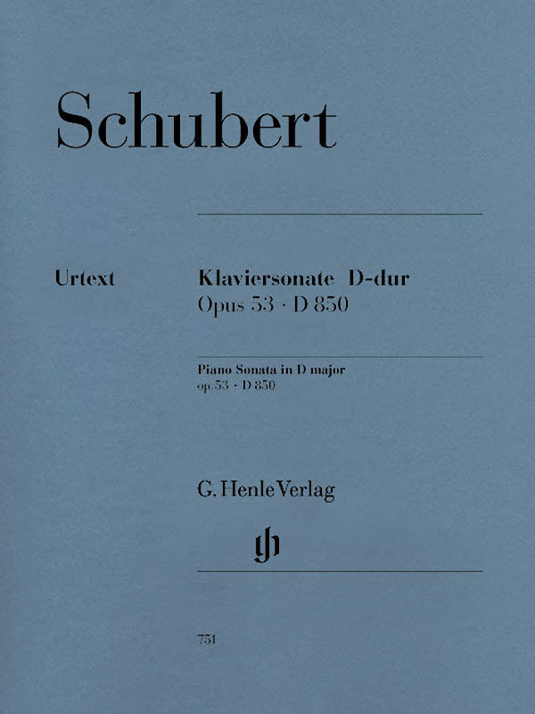 Schubert: Piano Sonata in D Major, Op. 53, D 850