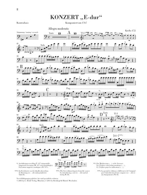 Dittersdorf: Double Bass Concerto in "E Major", Krebs 172