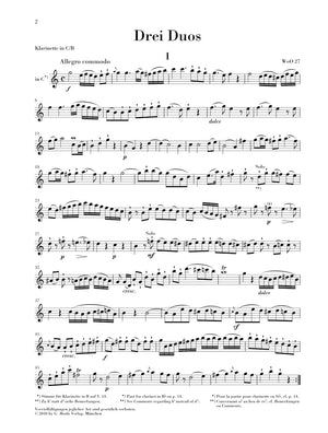 Beethoven: 3 Duos for Clarinet and Bassoon, WoO 27