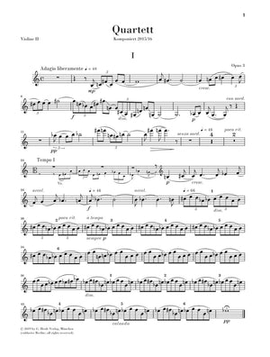 Kissin: String Quartet, Op. 3