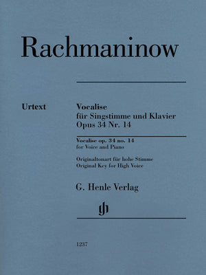 Rachmaninoff: Vocalise, Op. 34, No. 14