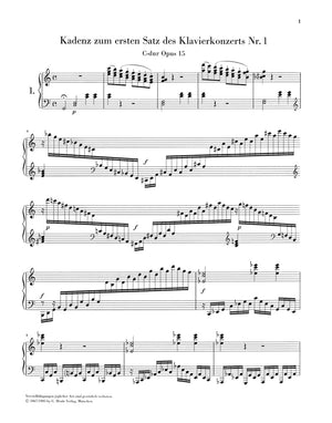 Beethoven: Cadenzas in the Piano Concertos
