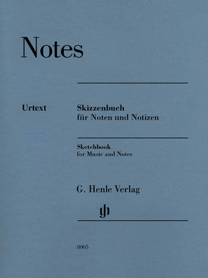 Notes: Sketchbook for Music - 32 pages
