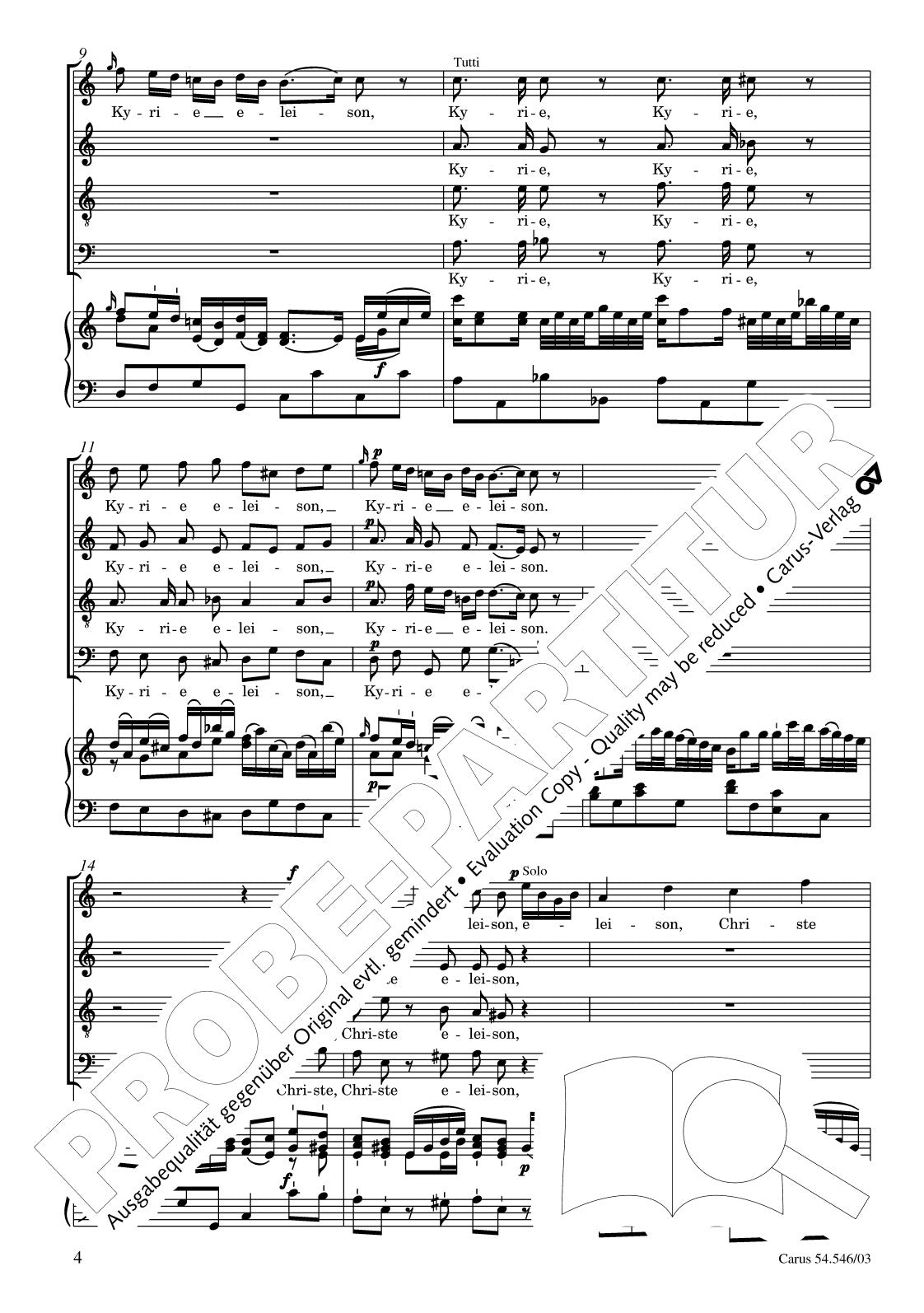 M. Haydn: Missa in honorem Sanctae Ursulae, MH 546