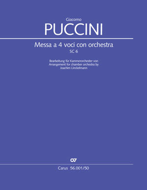 Puccini: Messa a 4 voci con orchestra (Messa di Gloria) (arr. for chamber orchestra)