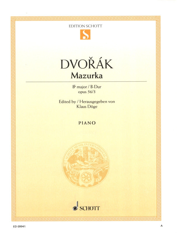 Dvořák: Mazurka in B-flat Major, Op. 56, No. 3