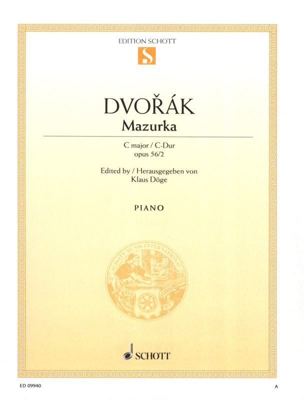 Dvořák: Mazurka in C Major, Op. 56, No. 2