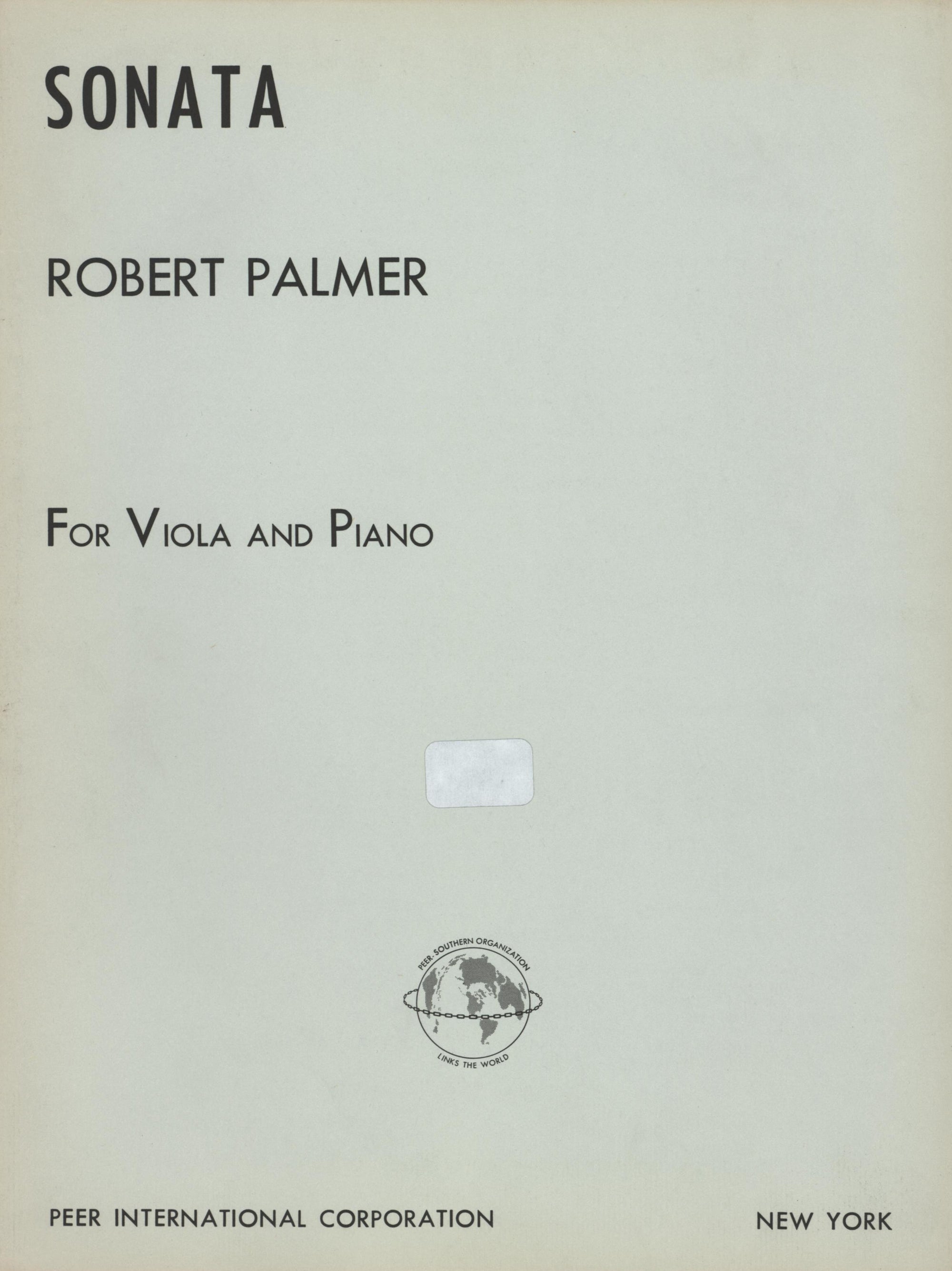 Palmer: Viola Sonata