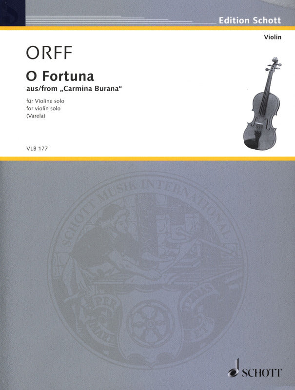 Orff: O Fortuna from Carmina Burana (arr. for solo violin)