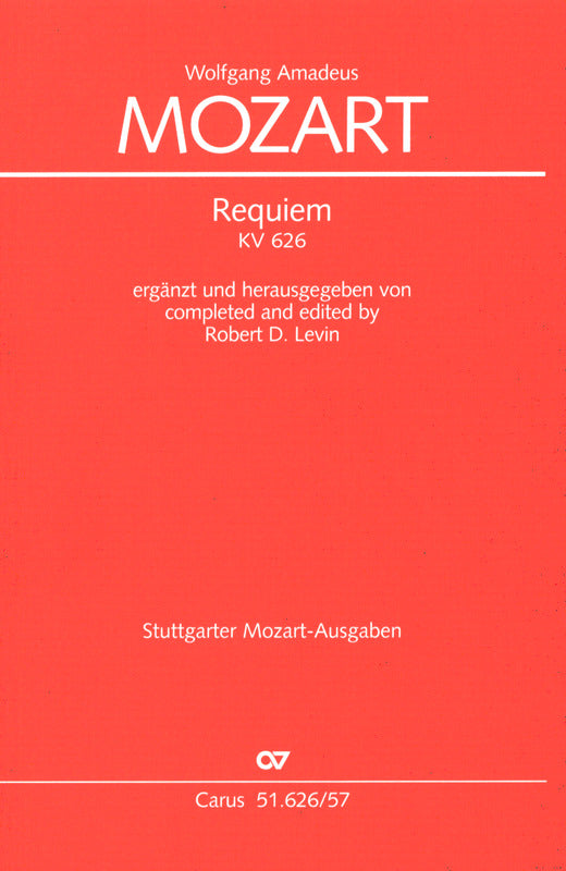 Mozart: Requiem, K. 626 (completed by Levin)