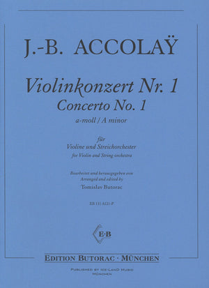 Accolay: Violin Concerto No. 1 in A Minor, Op. 12