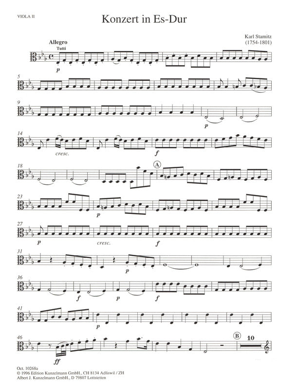 Stamitz: Clarinet Concerto No. 6 in E-flat Major