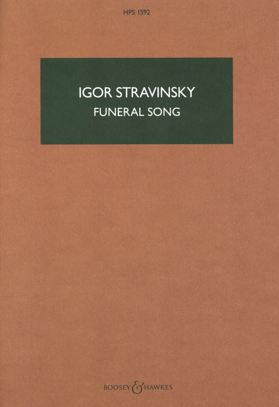 Stravinsky: Funeral Song, Op. 5