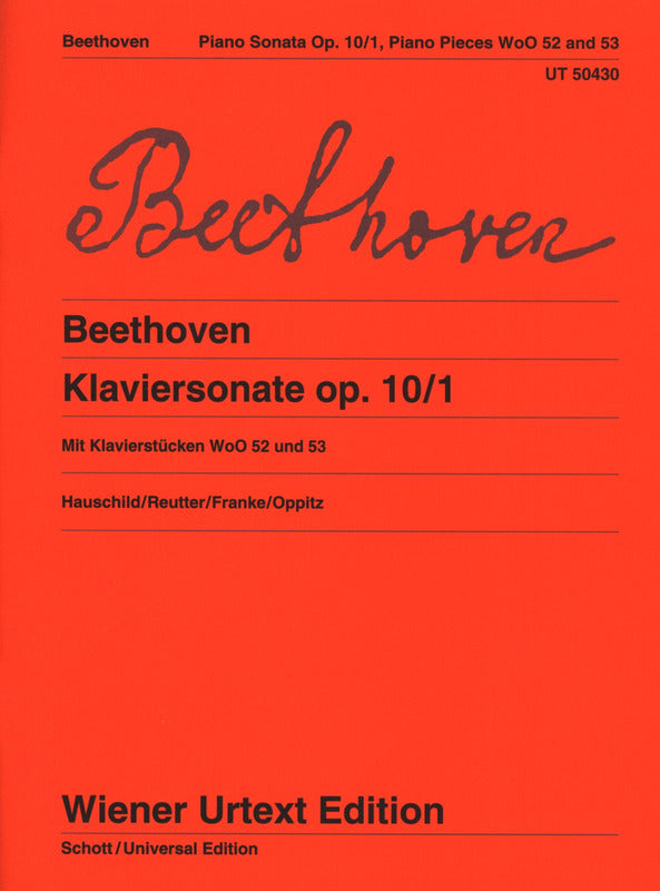 Beethoven: Piano Sonata No. 5 in C Minor, Op. 10, No. 1 with Piano Pieces WoO 52, 53