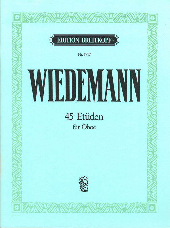 Wiedemann: 45 Etudes for Oboe