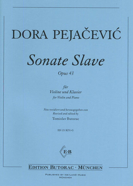 Pejačević: VIolin Sonata in B Minor, Op. 43