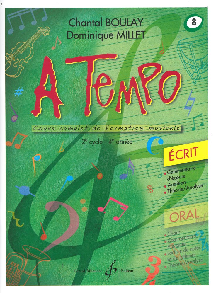 A Tempo (partie écrit) - Volume 8 (2nd cycle, 4th year)