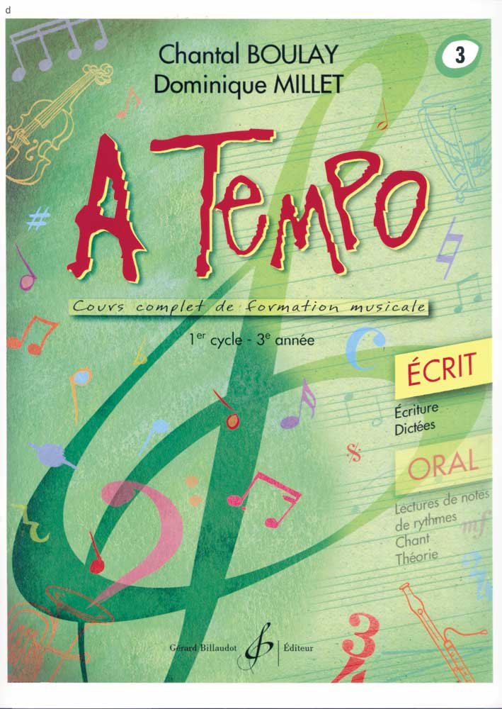 A Tempo (partie écrit) - Volume 3 (1st cycle, 3rd year)