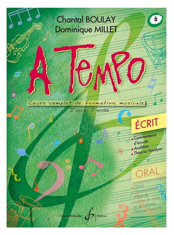 A Tempo (partie écrit) - Volume 6 (2nd cycle, 2nd year)