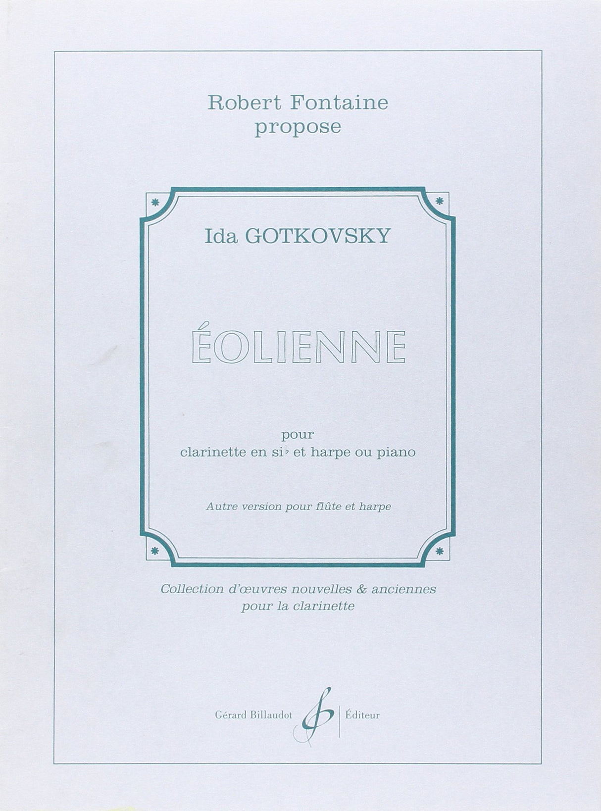 Gotkovsky: Éolienne (Version for Clarinet & Piano)