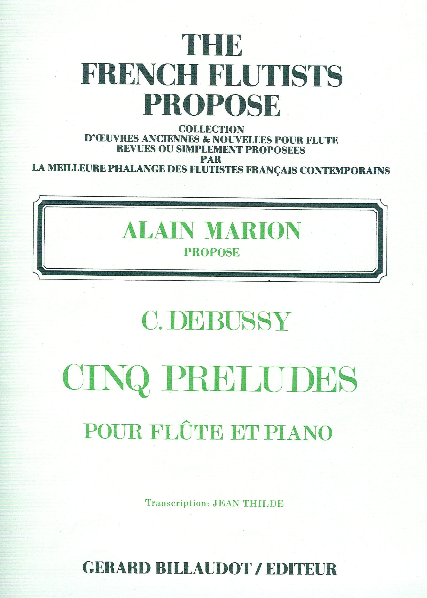 Debussy: 5 Preludes (arr. for flute & piano)
