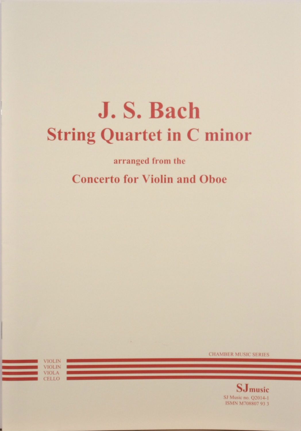 Bach: Concerto in C Minor, BWV 1060R (arr. for string quartet)