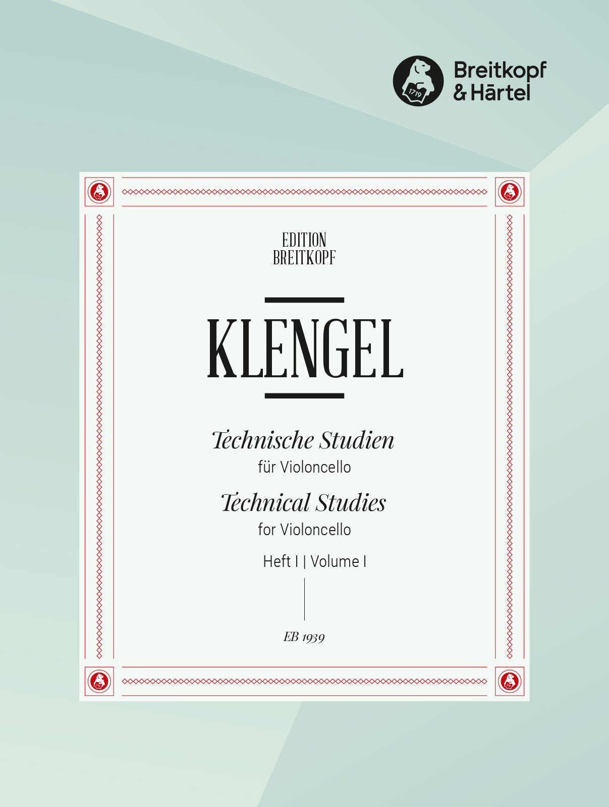 Klengel: Technical Studies for Cello - Volume 1