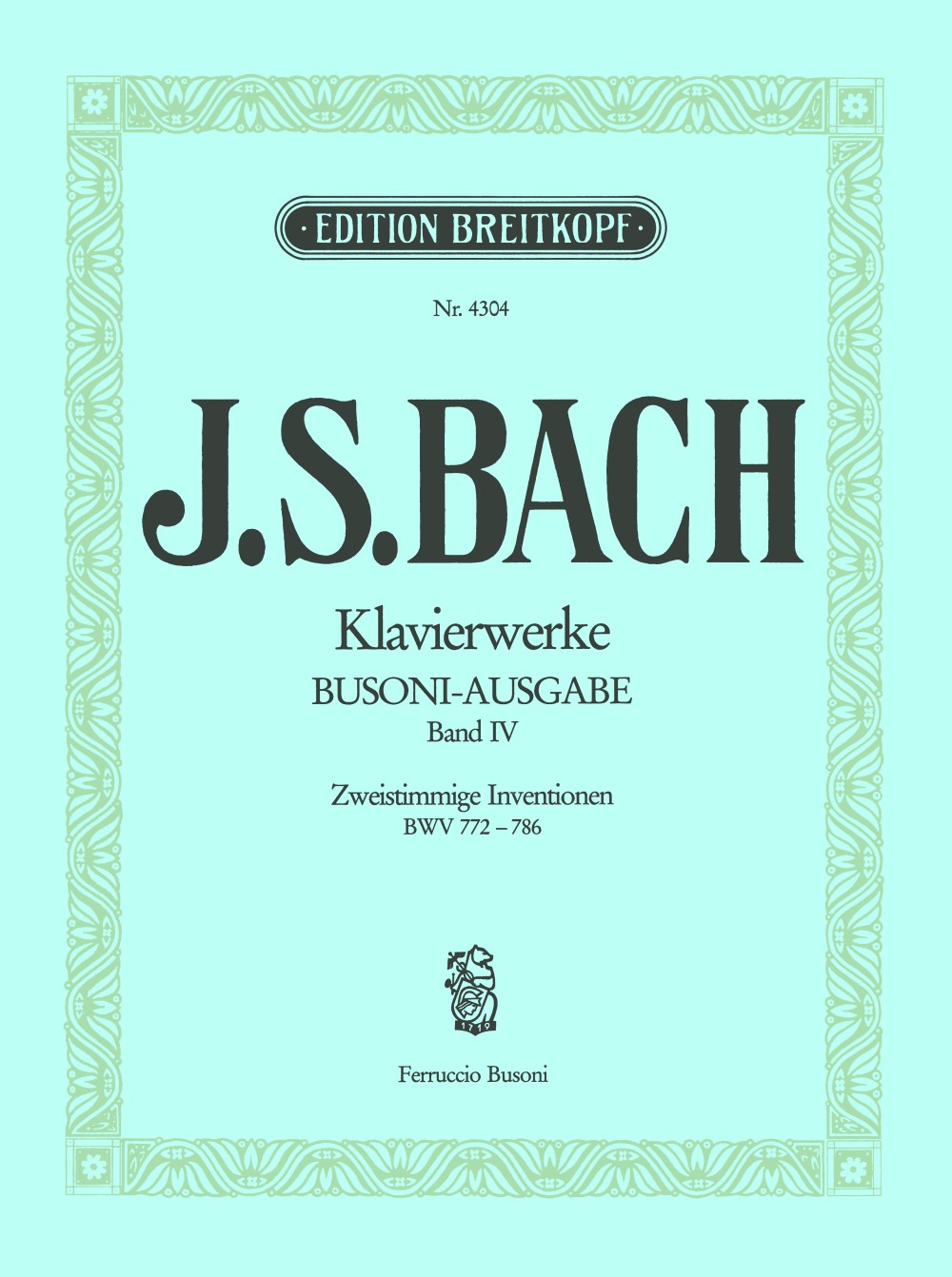 Bach: Two-Part Inventions, BWV 772-786