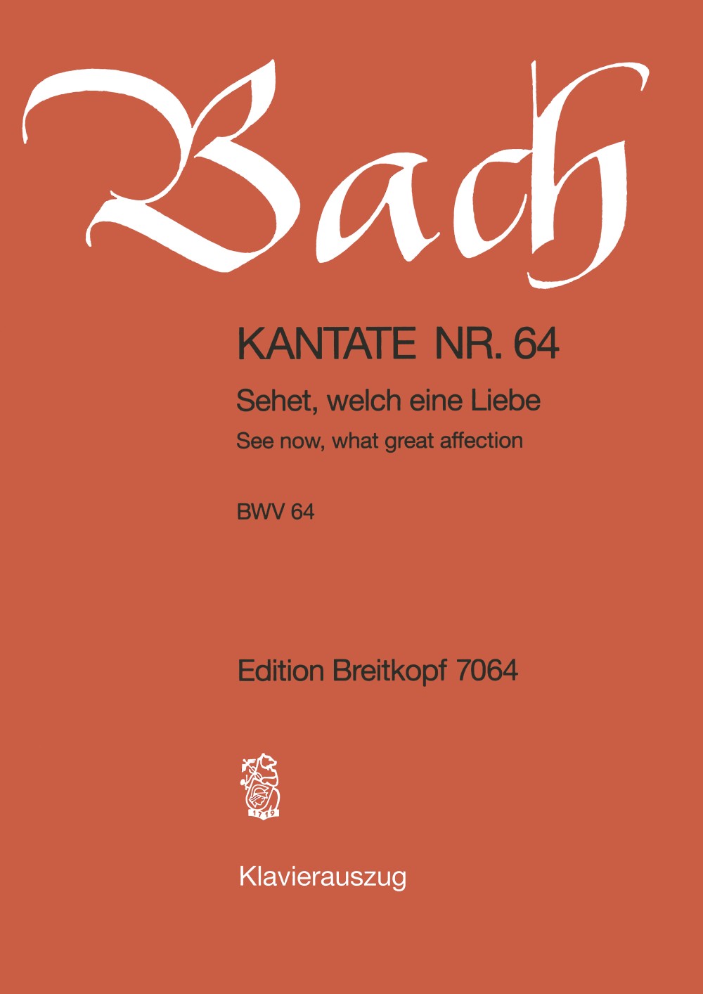Bach: Sehet, welch eine Liebe hat uns der Vater erzeiget, BWV 64 - Cantata for the 3rd Day of Christmas
