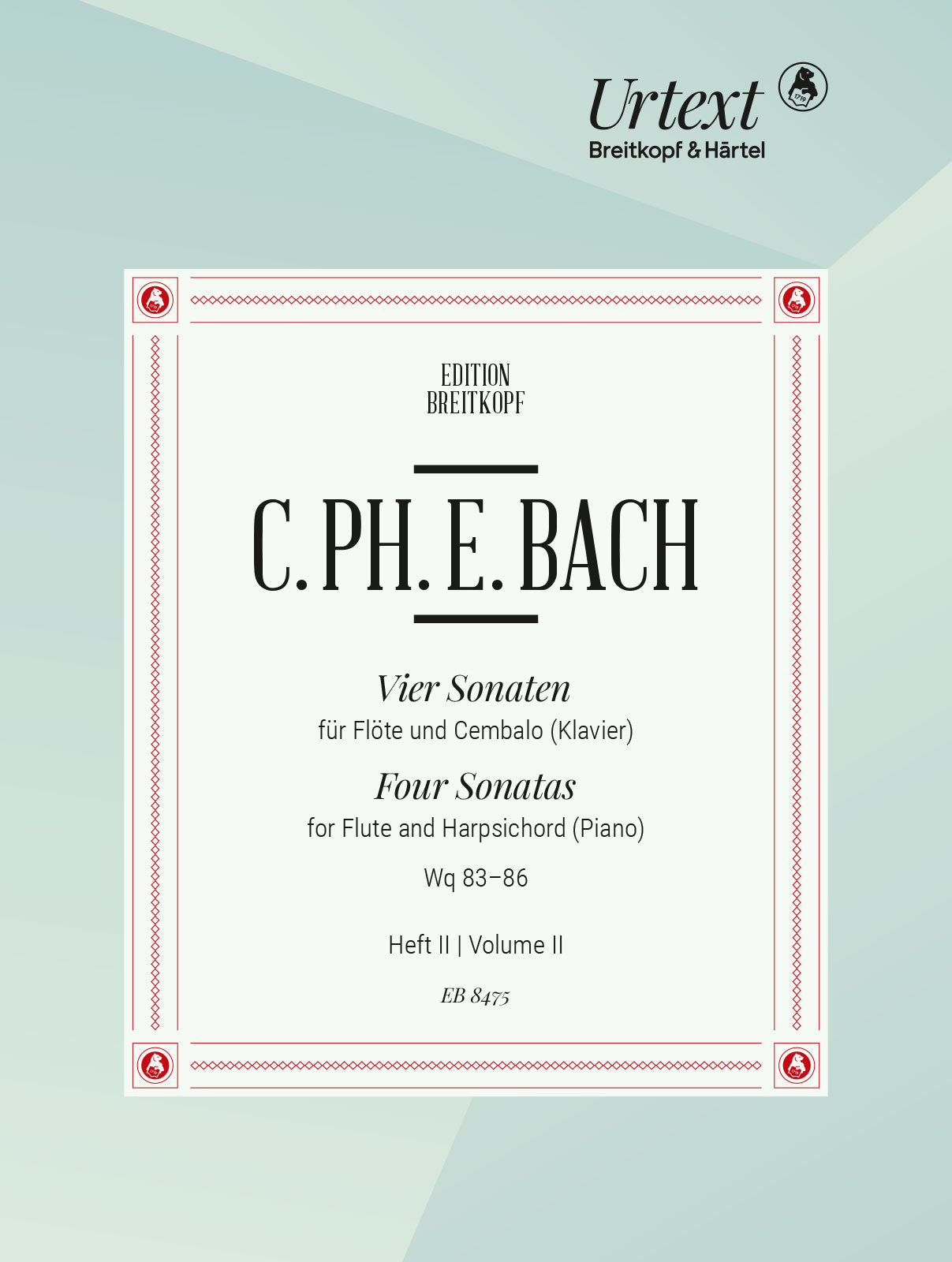 C.P.E. Bach: 4 Flute Sonatas - Volume 2 (Wq. 85 & 86)