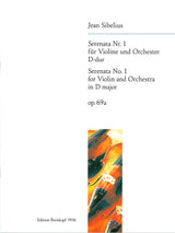 Sibelius: Serenata No. 1 in D Major, Op. 69a
