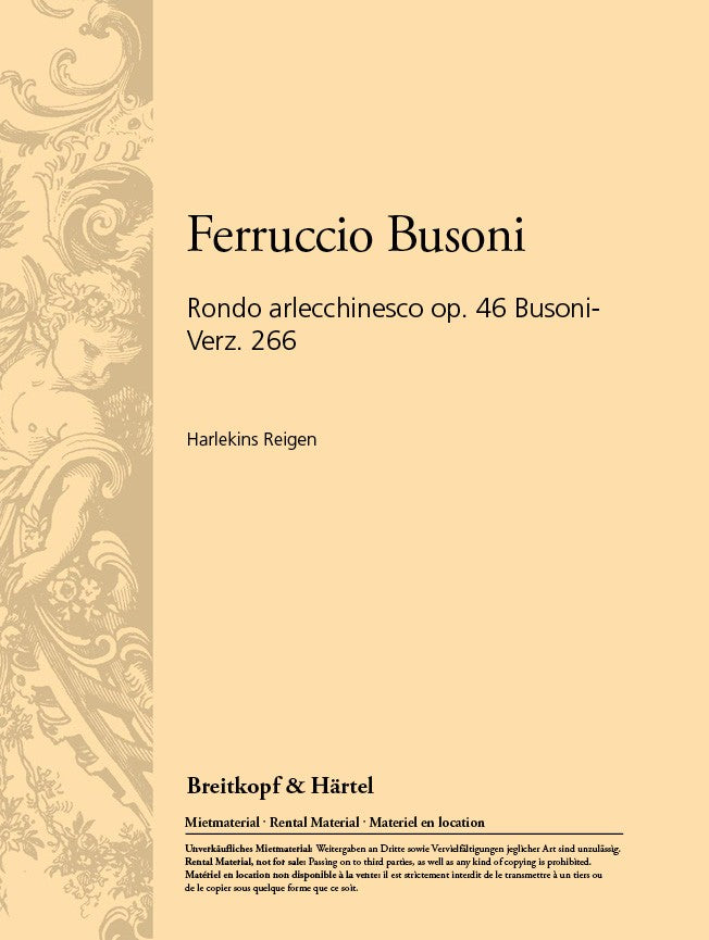 Busoni: Rondo arlecchinesco, BV 266, Op. 46