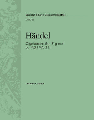 Handel: Organ Concerto in G Minor, HWV 291, Op. 4, No. 3