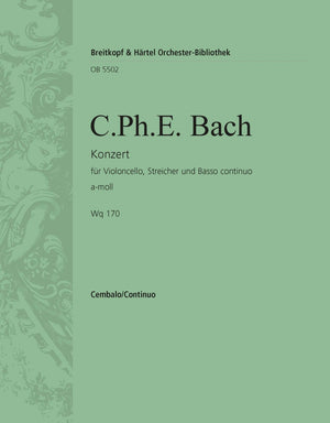 C.P.E. Bach: Cello Concerto in A Minor, Wq. 170