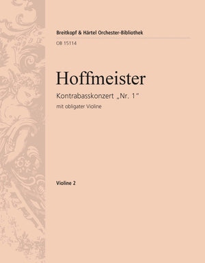 Hoffmeister: Double Bass Concerto "No. 1"