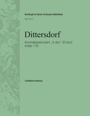 Dittersdorf: Double Bass Concerto in "E Major", Krebs 172