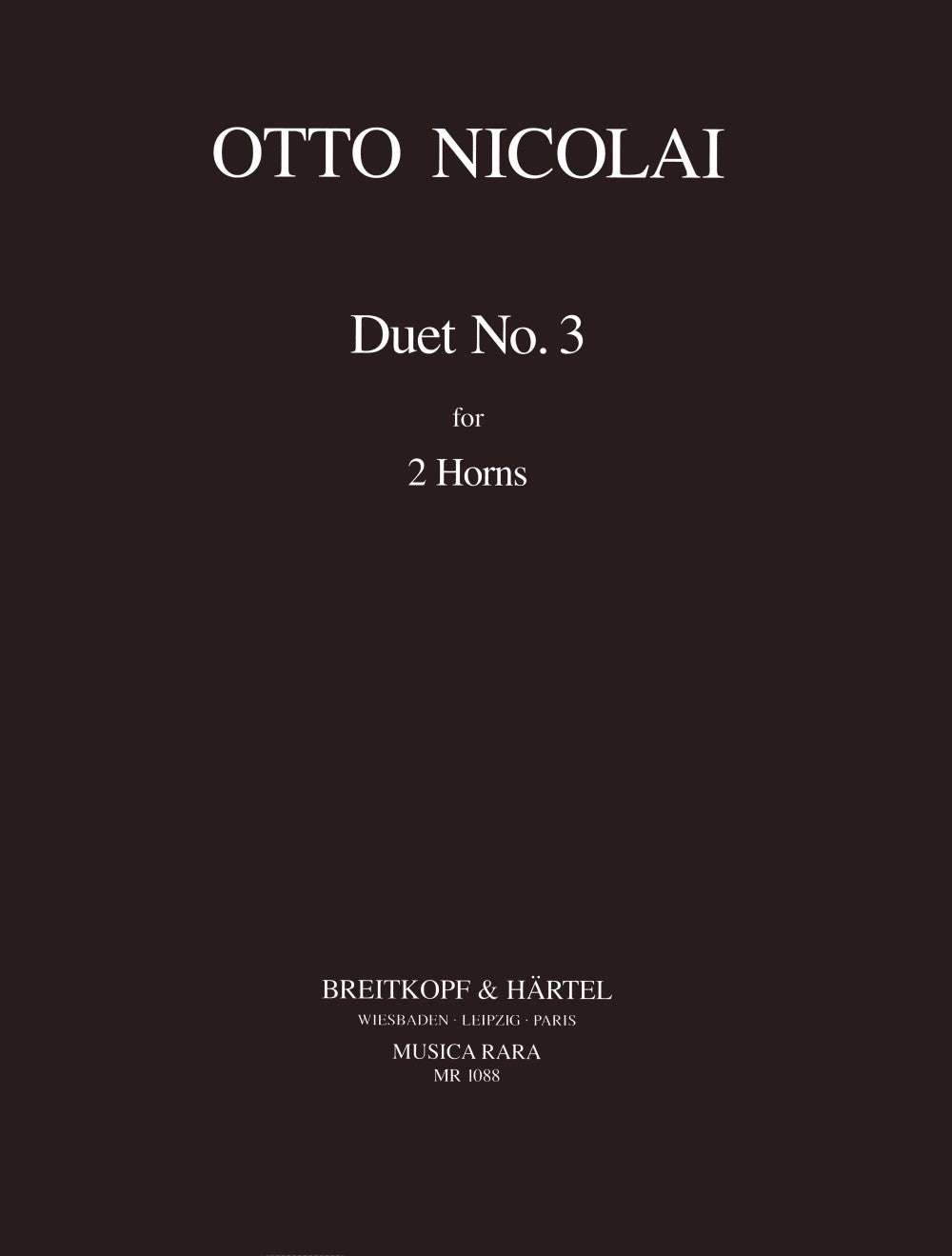 Nicolai: Duet No. 3