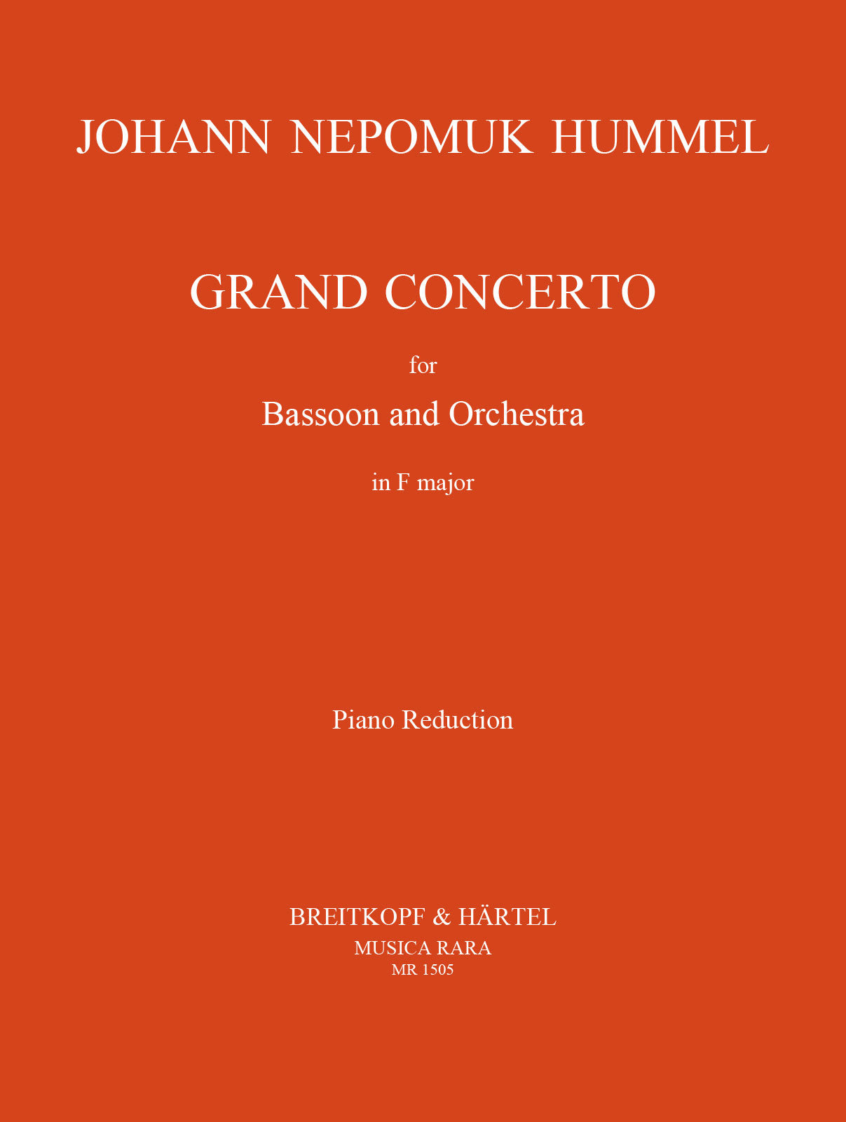 Hummel: Bassoon Concerto in F Major, S 63, WoO 23