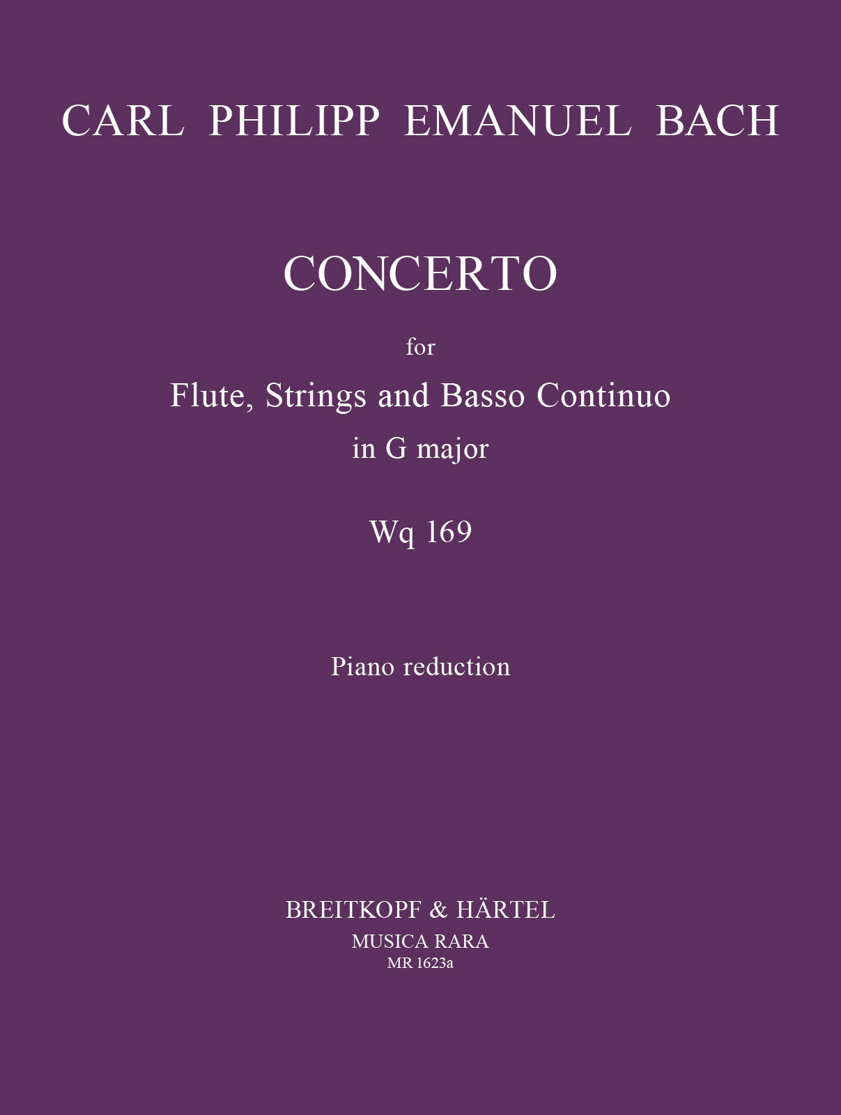 C.P.E. Bach: Flute Concerto in G Major, H. 445, Wq. 169