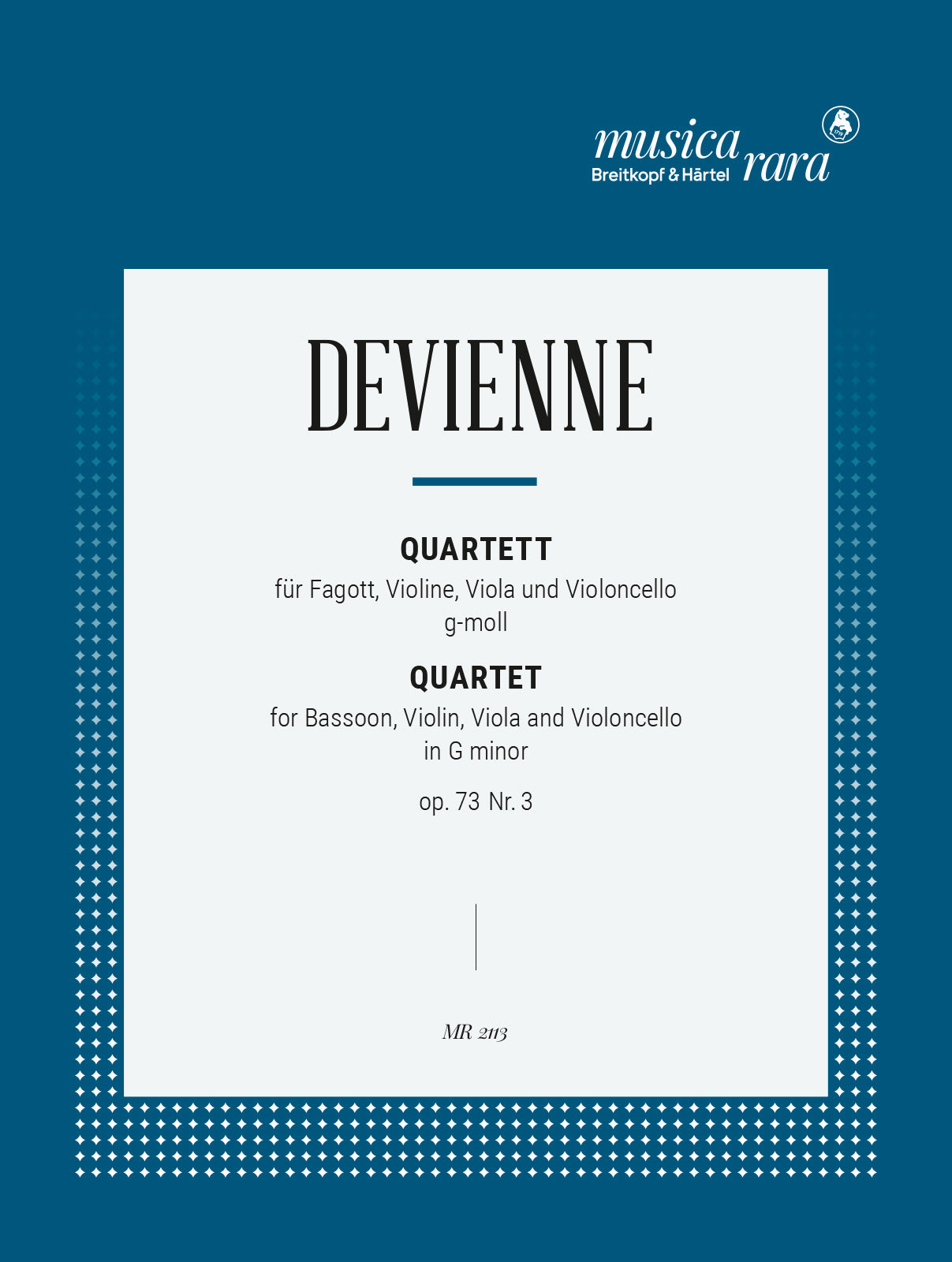 Devienne: Quartet in G Minor, Op. 73, No. 3